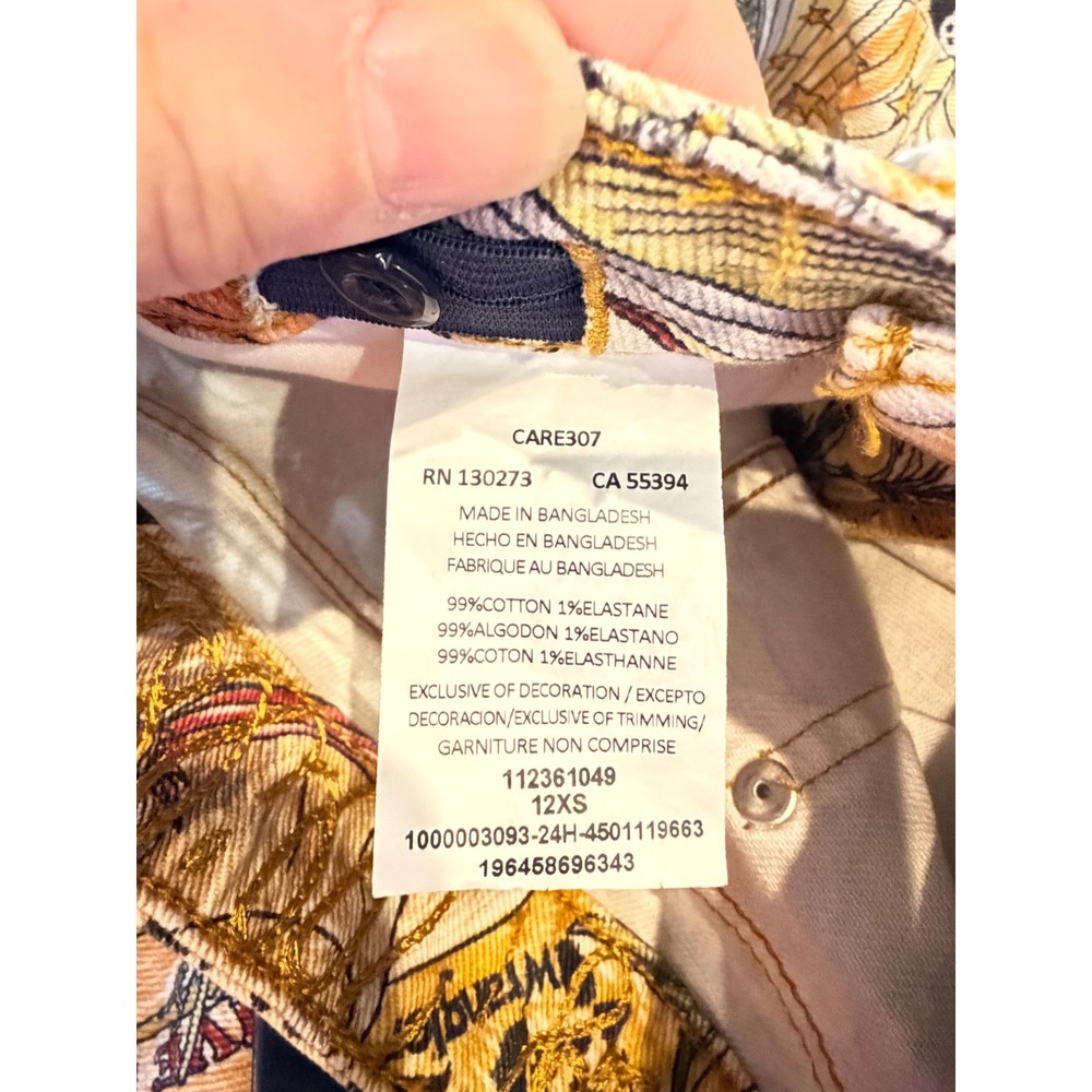Wrangler x Lainey Wilson Girls Bell Bottom Jeans Western Print Flare Size 12XS - Picture 5 of 7